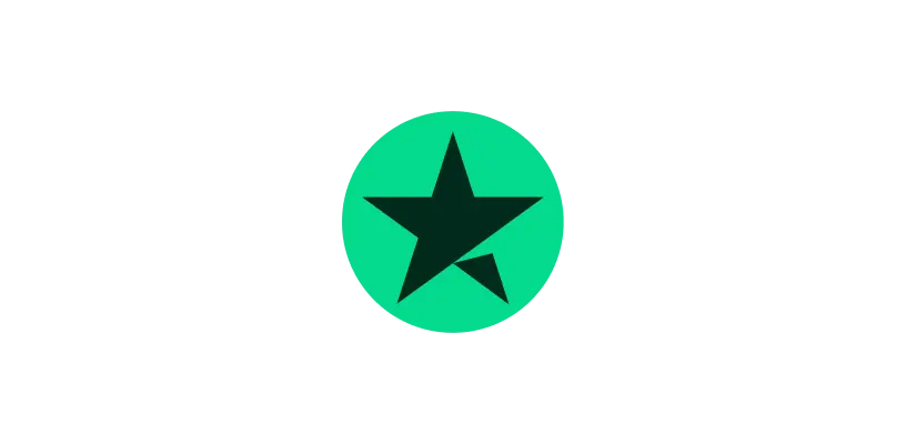 A Green Circle with the Dark Green Trustpilot star in the centre