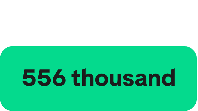 A Green icon showcasing a large Green circle and two smaller ones on the either side, in a diagonal format. The words 229 thousand are written in the centre.